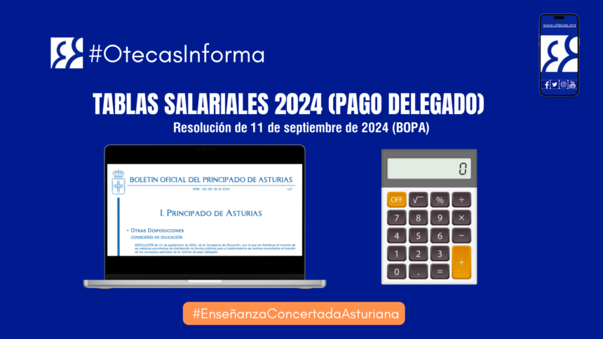 Tablas salariales 2024 (pago delegado)