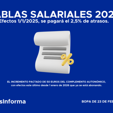 Tablas salariales 2025