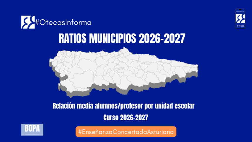 Ratios por municipio curso 2026-2027