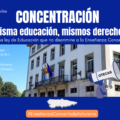 ¡Misma educación, mismos derechos!
